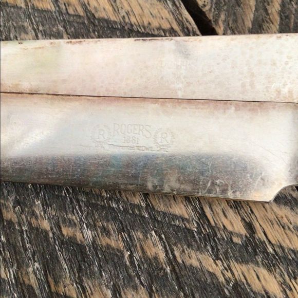 Rogers 1881 Oneida SilverPlate Knives Marked 12 DWT Warranted Bundle of 6 - Picture 9 of 13